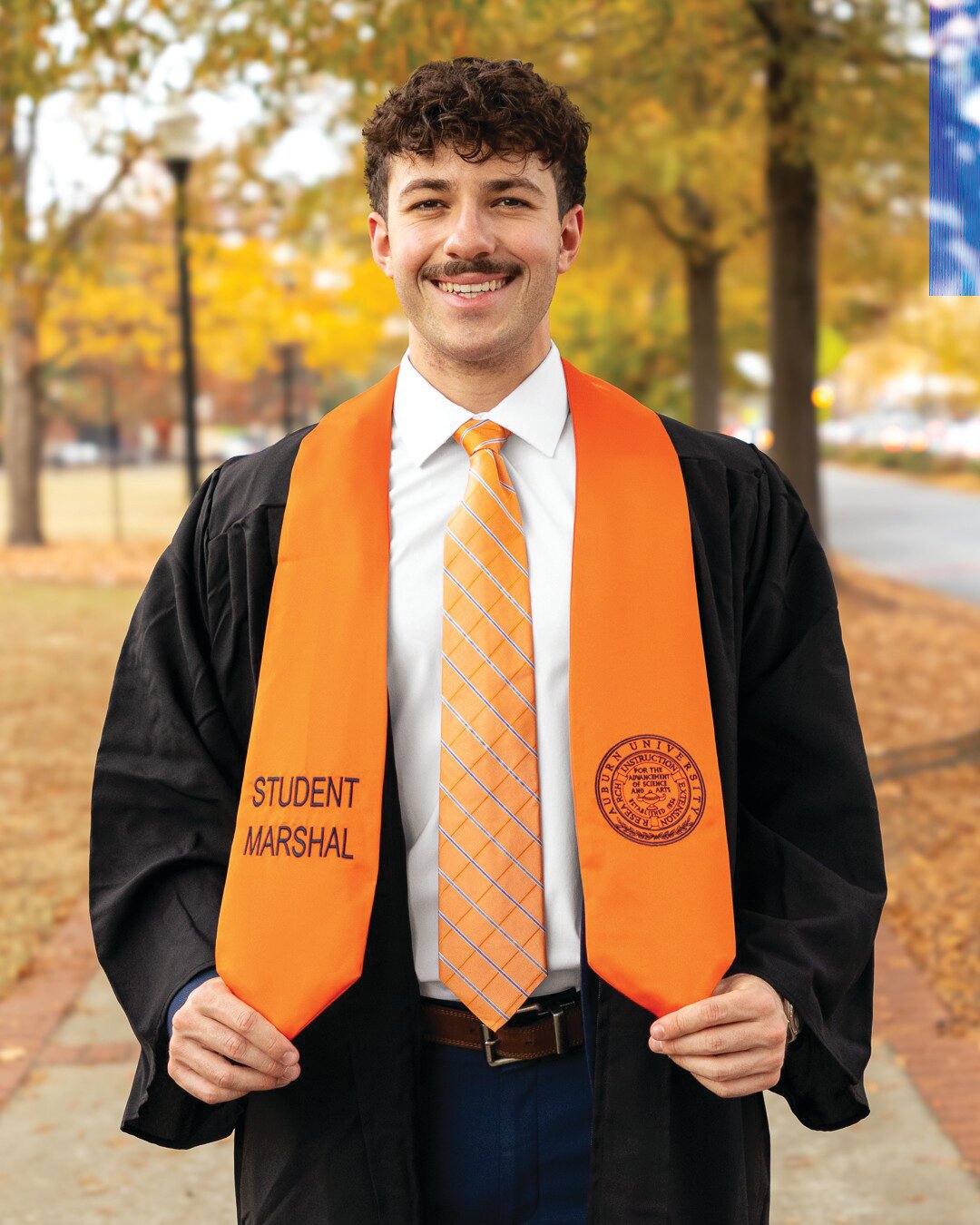 John Shefrin, of Scottsdale, was named the Graduation Marshal during a recent graduation ceremony at Auburn.